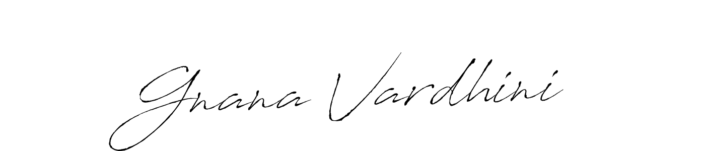 Gnana Vardhini stylish signature style. Best Handwritten Sign (Antro_Vectra) for my name. Handwritten Signature Collection Ideas for my name Gnana Vardhini. Gnana Vardhini signature style 6 images and pictures png