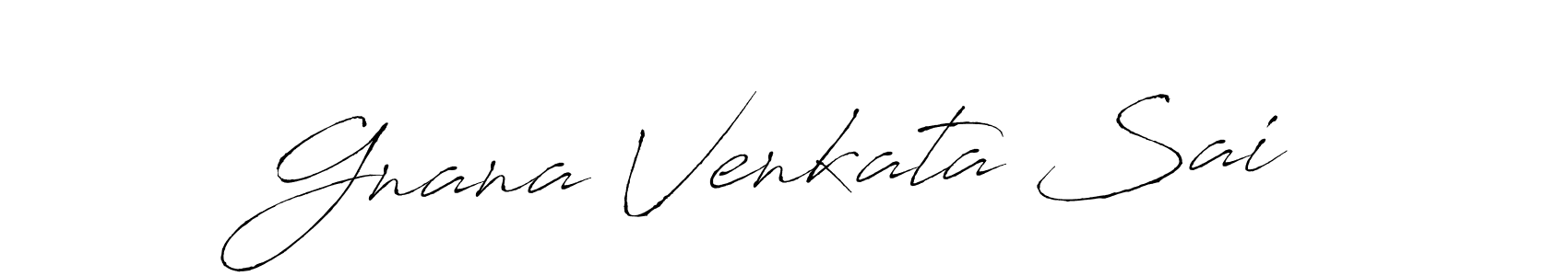 How to make Gnana Venkata Sai signature? Antro_Vectra is a professional autograph style. Create handwritten signature for Gnana Venkata Sai name. Gnana Venkata Sai signature style 6 images and pictures png