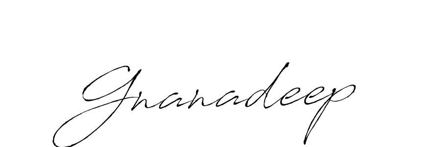 How to make Gnanadeep signature? Antro_Vectra is a professional autograph style. Create handwritten signature for Gnanadeep name. Gnanadeep signature style 6 images and pictures png