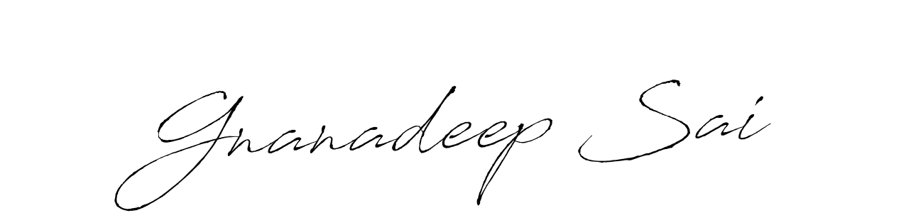Use a signature maker to create a handwritten signature online. With this signature software, you can design (Antro_Vectra) your own signature for name Gnanadeep Sai. Gnanadeep Sai signature style 6 images and pictures png