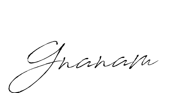 How to make Gnanam name signature. Use Antro_Vectra style for creating short signs online. This is the latest handwritten sign. Gnanam signature style 6 images and pictures png