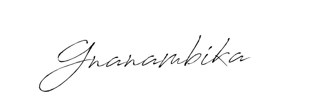 You should practise on your own different ways (Antro_Vectra) to write your name (Gnanambika) in signature. don't let someone else do it for you. Gnanambika signature style 6 images and pictures png