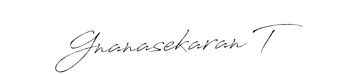 Also we have Gnanasekaran T name is the best signature style. Create professional handwritten signature collection using Antro_Vectra autograph style. Gnanasekaran T signature style 6 images and pictures png