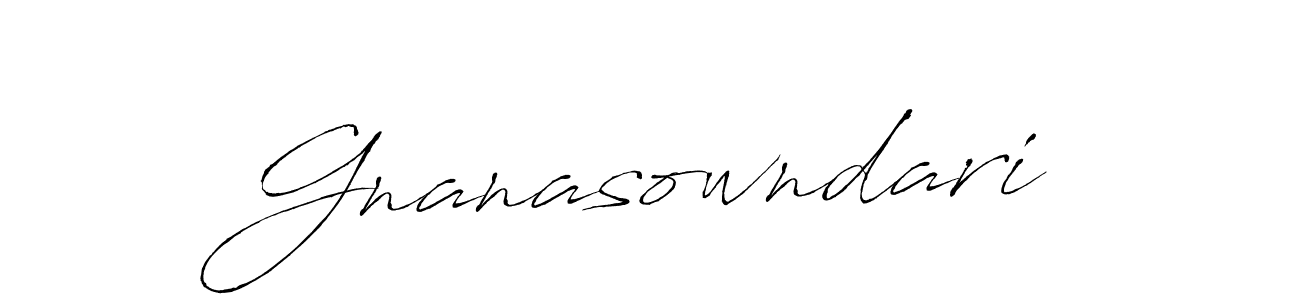 Gnanasowndari stylish signature style. Best Handwritten Sign (Antro_Vectra) for my name. Handwritten Signature Collection Ideas for my name Gnanasowndari. Gnanasowndari signature style 6 images and pictures png