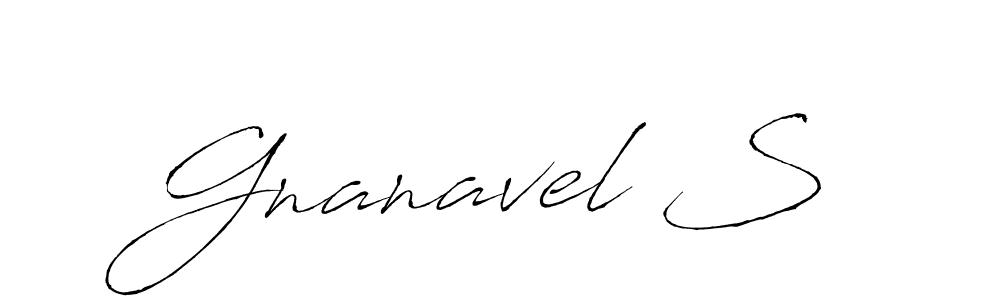 How to make Gnanavel S signature? Antro_Vectra is a professional autograph style. Create handwritten signature for Gnanavel S name. Gnanavel S signature style 6 images and pictures png