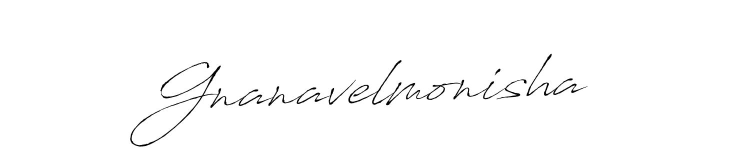 Create a beautiful signature design for name Gnanavelmonisha. With this signature (Antro_Vectra) fonts, you can make a handwritten signature for free. Gnanavelmonisha signature style 6 images and pictures png
