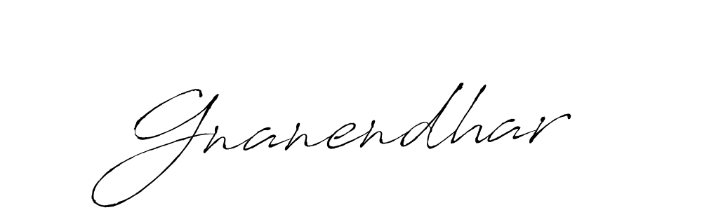 How to make Gnanendhar signature? Antro_Vectra is a professional autograph style. Create handwritten signature for Gnanendhar name. Gnanendhar signature style 6 images and pictures png