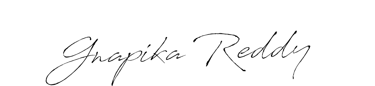 Make a beautiful signature design for name Gnapika Reddy. With this signature (Antro_Vectra) style, you can create a handwritten signature for free. Gnapika Reddy signature style 6 images and pictures png