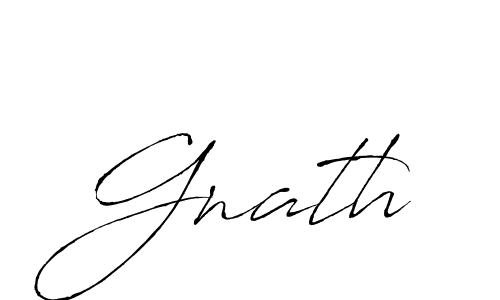 Also we have Gnath name is the best signature style. Create professional handwritten signature collection using Antro_Vectra autograph style. Gnath signature style 6 images and pictures png