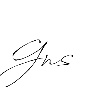 Make a beautiful signature design for name Gns. Use this online signature maker to create a handwritten signature for free. Gns signature style 6 images and pictures png