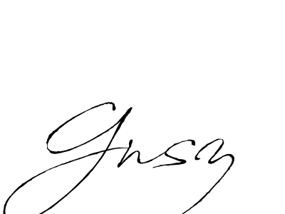 Best and Professional Signature Style for Gnsz. Antro_Vectra Best Signature Style Collection. Gnsz signature style 6 images and pictures png