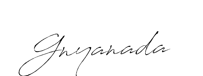Antro_Vectra is a professional signature style that is perfect for those who want to add a touch of class to their signature. It is also a great choice for those who want to make their signature more unique. Get Gnyanada name to fancy signature for free. Gnyanada signature style 6 images and pictures png
