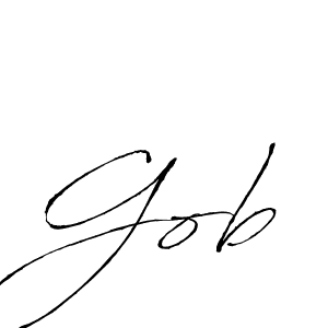 Design your own signature with our free online signature maker. With this signature software, you can create a handwritten (Antro_Vectra) signature for name Gob. Gob signature style 6 images and pictures png