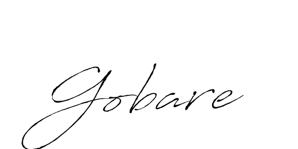 Gobare stylish signature style. Best Handwritten Sign (Antro_Vectra) for my name. Handwritten Signature Collection Ideas for my name Gobare. Gobare signature style 6 images and pictures png