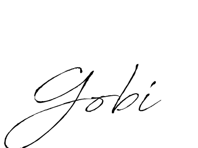 How to make Gobi signature? Antro_Vectra is a professional autograph style. Create handwritten signature for Gobi name. Gobi signature style 6 images and pictures png