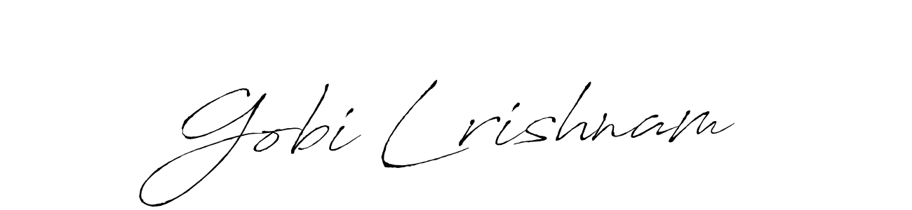 Make a beautiful signature design for name Gobi Lrishnam. Use this online signature maker to create a handwritten signature for free. Gobi Lrishnam signature style 6 images and pictures png