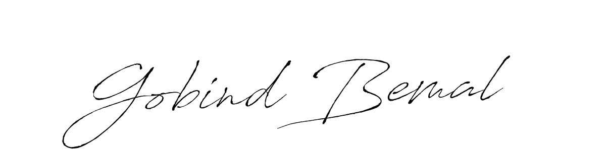 Similarly Antro_Vectra is the best handwritten signature design. Signature creator online .You can use it as an online autograph creator for name Gobind Bemal. Gobind Bemal signature style 6 images and pictures png