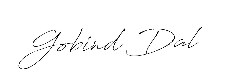Make a beautiful signature design for name Gobind Dal. With this signature (Antro_Vectra) style, you can create a handwritten signature for free. Gobind Dal signature style 6 images and pictures png