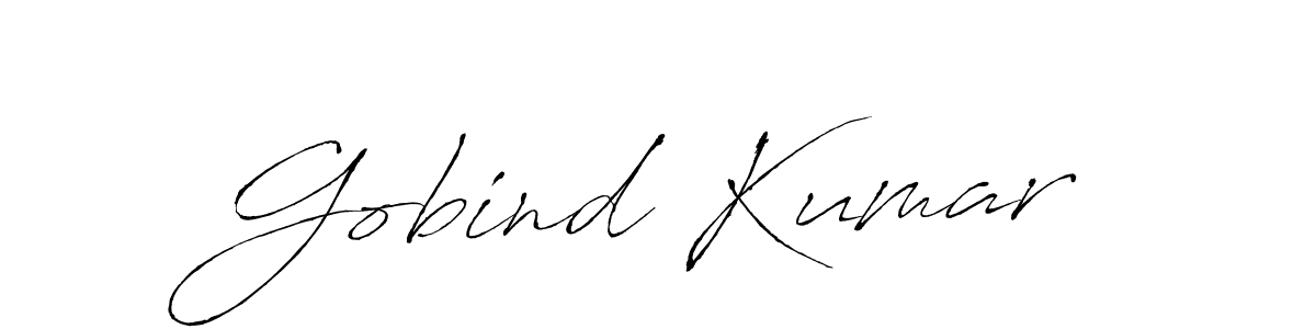 Design your own signature with our free online signature maker. With this signature software, you can create a handwritten (Antro_Vectra) signature for name Gobind Kumar. Gobind Kumar signature style 6 images and pictures png