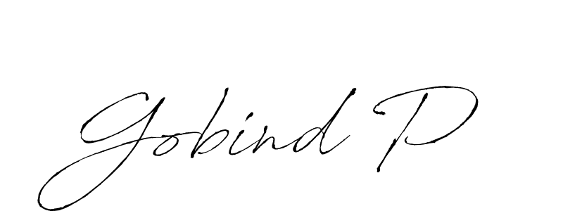 Create a beautiful signature design for name Gobind P. With this signature (Antro_Vectra) fonts, you can make a handwritten signature for free. Gobind P signature style 6 images and pictures png