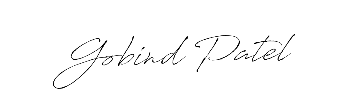 Use a signature maker to create a handwritten signature online. With this signature software, you can design (Antro_Vectra) your own signature for name Gobind Patel. Gobind Patel signature style 6 images and pictures png