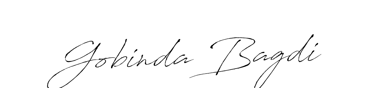 How to make Gobinda Bagdi name signature. Use Antro_Vectra style for creating short signs online. This is the latest handwritten sign. Gobinda Bagdi signature style 6 images and pictures png