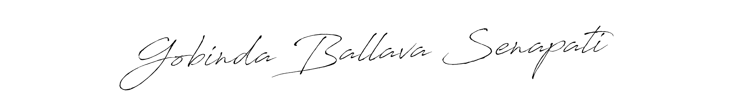 How to make Gobinda Ballava Senapati name signature. Use Antro_Vectra style for creating short signs online. This is the latest handwritten sign. Gobinda Ballava Senapati signature style 6 images and pictures png