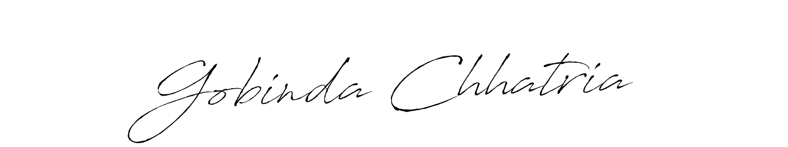 How to make Gobinda Chhatria signature? Antro_Vectra is a professional autograph style. Create handwritten signature for Gobinda Chhatria name. Gobinda Chhatria signature style 6 images and pictures png