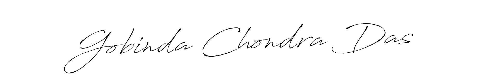 How to make Gobinda Chondra Das name signature. Use Antro_Vectra style for creating short signs online. This is the latest handwritten sign. Gobinda Chondra Das signature style 6 images and pictures png