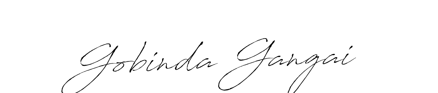 Also we have Gobinda Gangai name is the best signature style. Create professional handwritten signature collection using Antro_Vectra autograph style. Gobinda Gangai signature style 6 images and pictures png