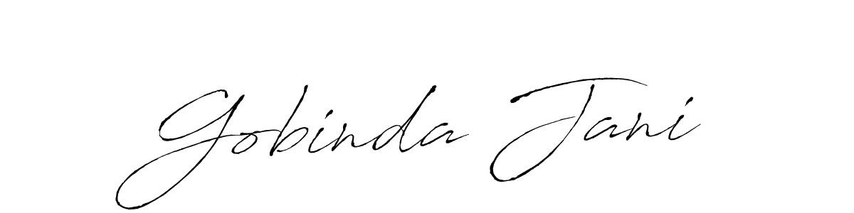 Make a beautiful signature design for name Gobinda Jani. Use this online signature maker to create a handwritten signature for free. Gobinda Jani signature style 6 images and pictures png