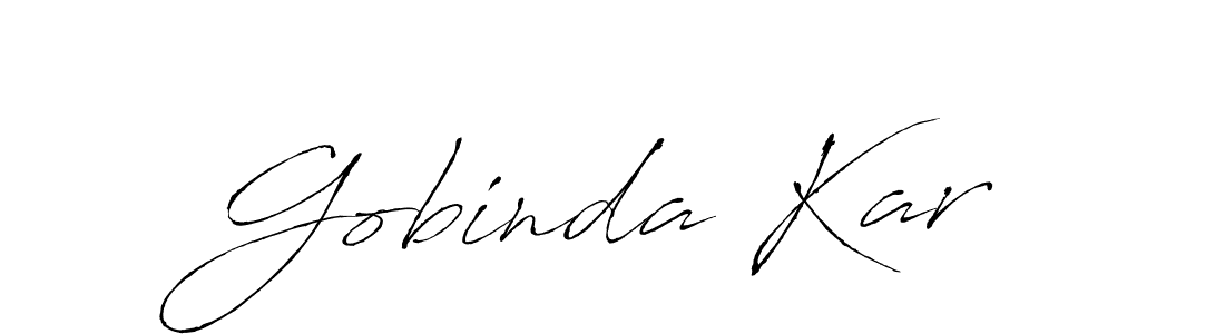 How to make Gobinda Kar name signature. Use Antro_Vectra style for creating short signs online. This is the latest handwritten sign. Gobinda Kar signature style 6 images and pictures png