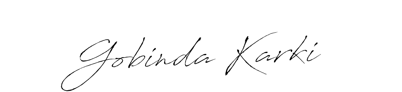 The best way (Antro_Vectra) to make a short signature is to pick only two or three words in your name. The name Gobinda Karki include a total of six letters. For converting this name. Gobinda Karki signature style 6 images and pictures png