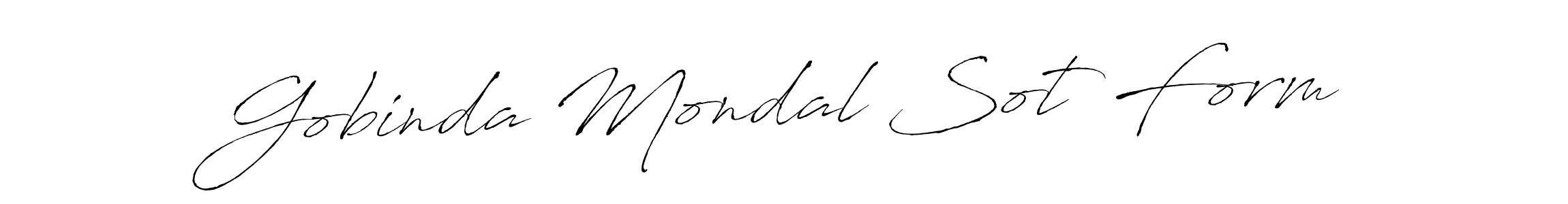 Make a short Gobinda Mondal Sot Form signature style. Manage your documents anywhere anytime using Antro_Vectra. Create and add eSignatures, submit forms, share and send files easily. Gobinda Mondal Sot Form signature style 6 images and pictures png