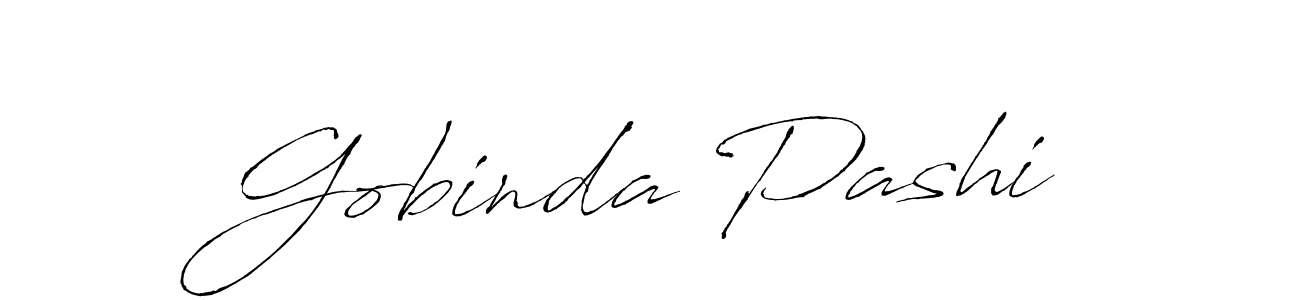 Gobinda Pashi stylish signature style. Best Handwritten Sign (Antro_Vectra) for my name. Handwritten Signature Collection Ideas for my name Gobinda Pashi. Gobinda Pashi signature style 6 images and pictures png