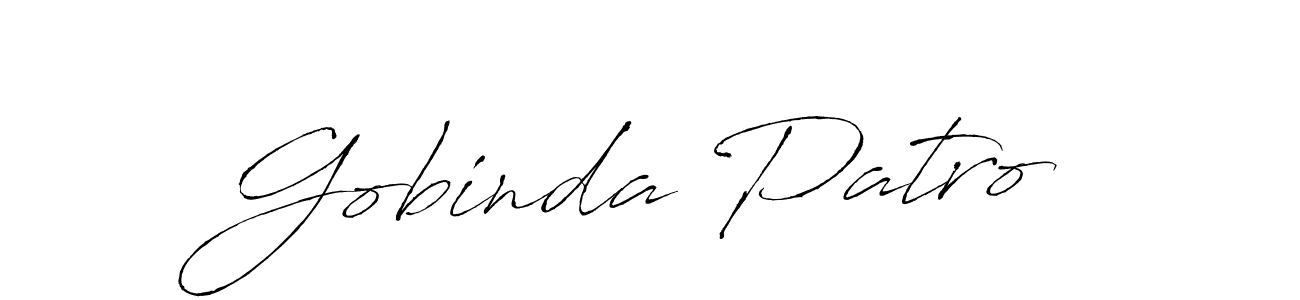 Design your own signature with our free online signature maker. With this signature software, you can create a handwritten (Antro_Vectra) signature for name Gobinda Patro. Gobinda Patro signature style 6 images and pictures png