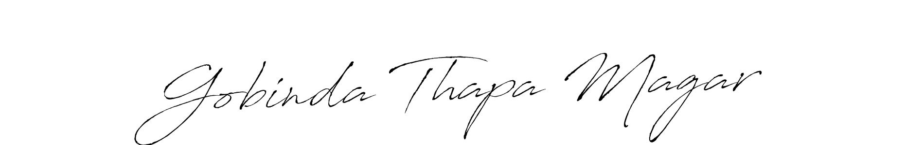 Design your own signature with our free online signature maker. With this signature software, you can create a handwritten (Antro_Vectra) signature for name Gobinda Thapa Magar. Gobinda Thapa Magar signature style 6 images and pictures png