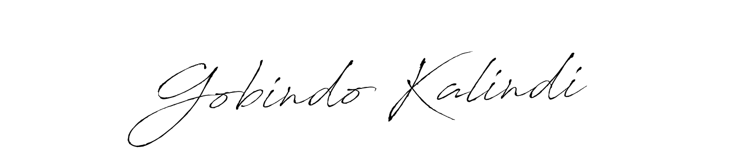 Create a beautiful signature design for name Gobindo Kalindi. With this signature (Antro_Vectra) fonts, you can make a handwritten signature for free. Gobindo Kalindi signature style 6 images and pictures png