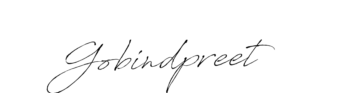 How to make Gobindpreet signature? Antro_Vectra is a professional autograph style. Create handwritten signature for Gobindpreet name. Gobindpreet signature style 6 images and pictures png