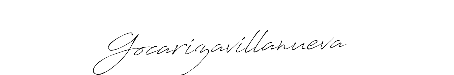 Create a beautiful signature design for name Gocarizavillanueva. With this signature (Antro_Vectra) fonts, you can make a handwritten signature for free. Gocarizavillanueva signature style 6 images and pictures png