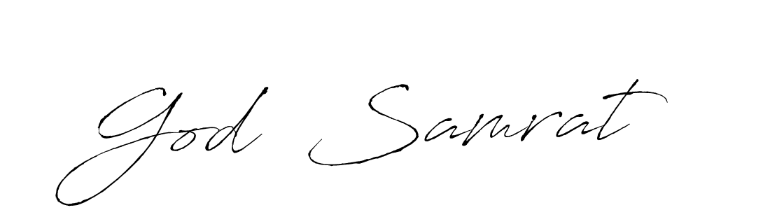 Create a beautiful signature design for name God  Samrat. With this signature (Antro_Vectra) fonts, you can make a handwritten signature for free. God  Samrat signature style 6 images and pictures png