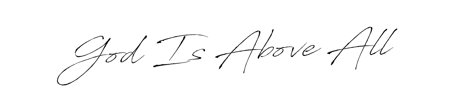 if you are searching for the best signature style for your name God Is Above All. so please give up your signature search. here we have designed multiple signature styles  using Antro_Vectra. God Is Above All signature style 6 images and pictures png