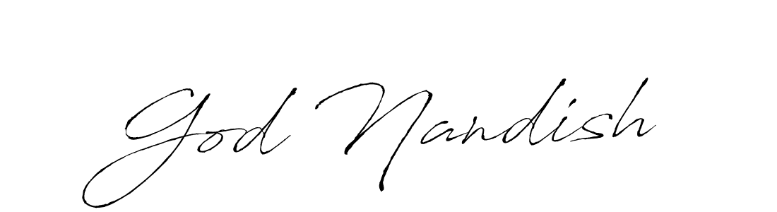Make a beautiful signature design for name God Nandish. Use this online signature maker to create a handwritten signature for free. God Nandish signature style 6 images and pictures png