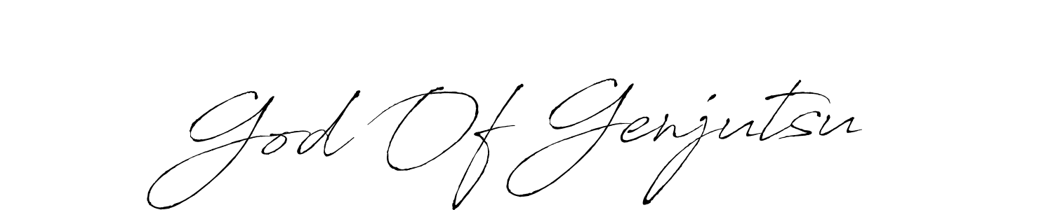 Create a beautiful signature design for name God Of Genjutsu. With this signature (Antro_Vectra) fonts, you can make a handwritten signature for free. God Of Genjutsu signature style 6 images and pictures png