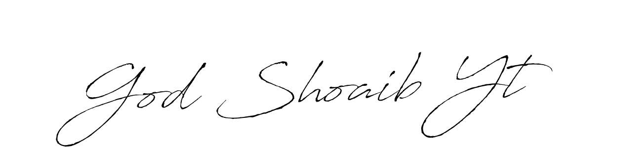 Create a beautiful signature design for name God Shoaib Yt. With this signature (Antro_Vectra) fonts, you can make a handwritten signature for free. God Shoaib Yt signature style 6 images and pictures png