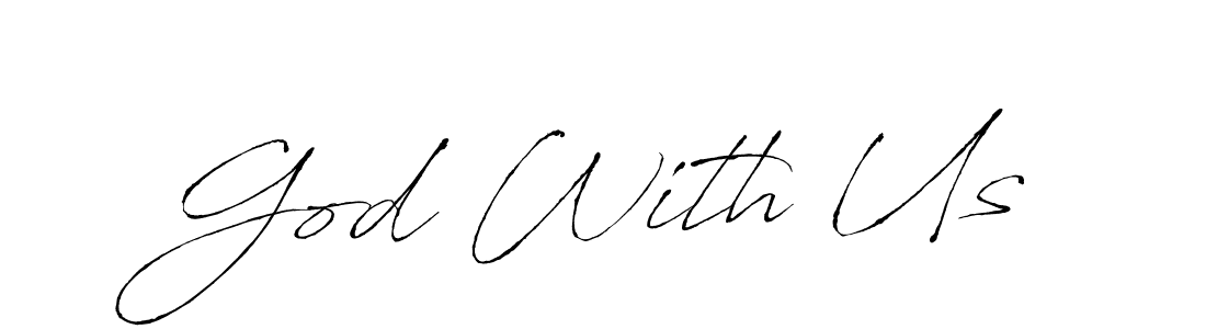 It looks lik you need a new signature style for name God With Us. Design unique handwritten (Antro_Vectra) signature with our free signature maker in just a few clicks. God With Us signature style 6 images and pictures png