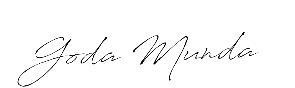 It looks lik you need a new signature style for name Goda Munda. Design unique handwritten (Antro_Vectra) signature with our free signature maker in just a few clicks. Goda Munda signature style 6 images and pictures png