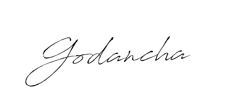 Create a beautiful signature design for name Godancha. With this signature (Antro_Vectra) fonts, you can make a handwritten signature for free. Godancha signature style 6 images and pictures png