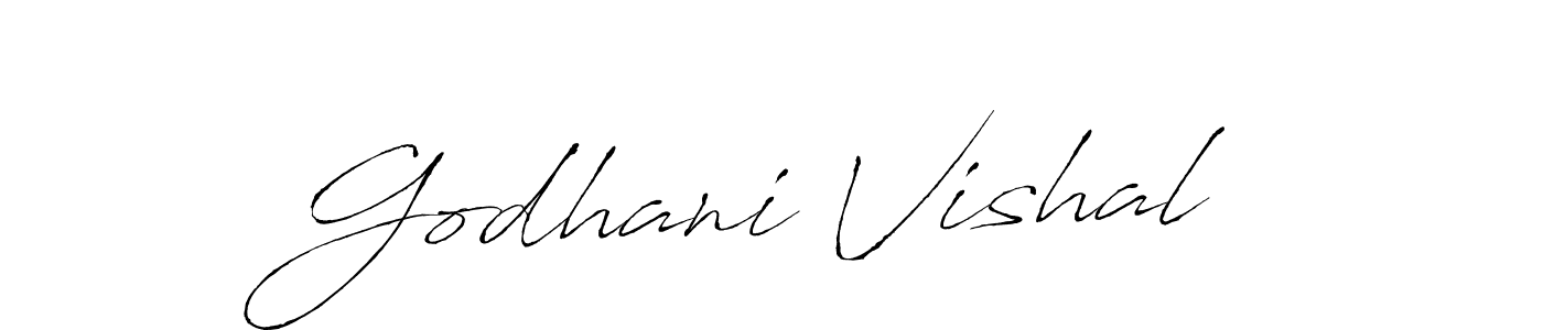 Design your own signature with our free online signature maker. With this signature software, you can create a handwritten (Antro_Vectra) signature for name Godhani Vishal. Godhani Vishal signature style 6 images and pictures png