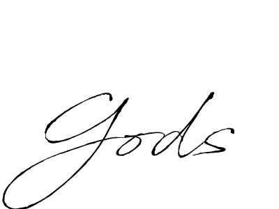 Use a signature maker to create a handwritten signature online. With this signature software, you can design (Antro_Vectra) your own signature for name Gods. Gods signature style 6 images and pictures png